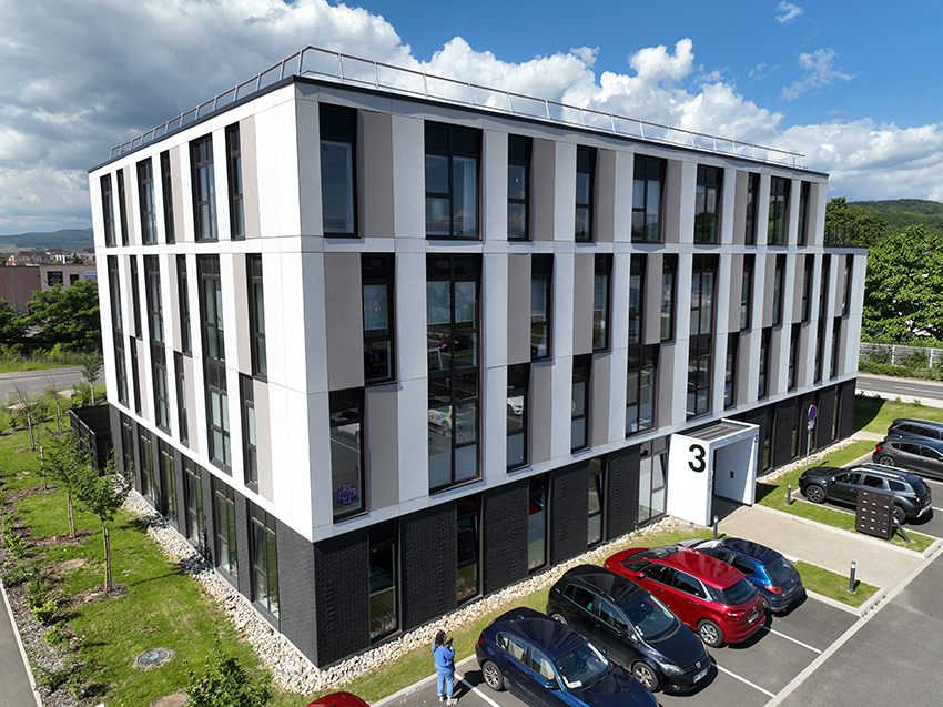 Construction des bureaux Christelle Clauss à Obernai